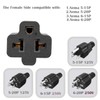 [6-Feet] 12AWG 15 Amp Household AC Plug to 20 Amp