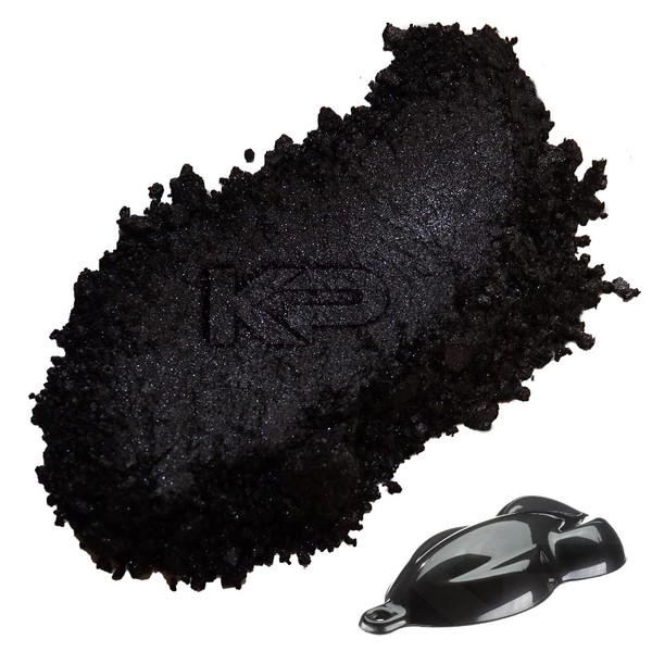 KP Pigments Nighthawk Black Pearlescent 100% Pure Fine Mica Powder