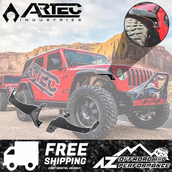 ARTEC Front Fender Chop Kit Brackets For '20+ Jeep Wrangler
