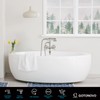gotonovo Wall Mount Clawfoot Bathtub Faucet with HandHeld Spray and