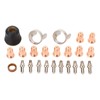 Plasma Cutter Tip Electrode Nozzle Bracket Cover Set, 24 Piece