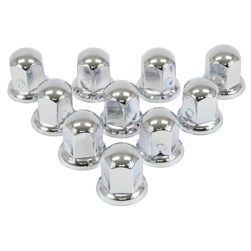 Mytee Products Chrome Metal Lug Nut Covers, 2"(H), fits 33mm,