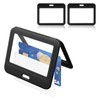 Pack of 4 ID Card Holders with Double-Sided Windows, Horizontal