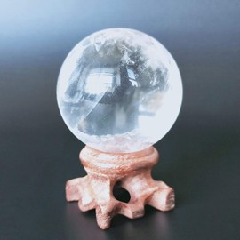 Clear Quartz Crystal Ball 50mm for Crystal Healing, Meditation, Scrying, Feng Shui, Hand-Made