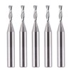 SpeTool 5PCS 1/8 Cutting Diamter Spiral Upcut Router Bit with1/4