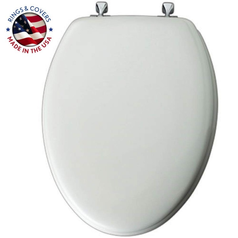 MAYFAIR 1844CP 000 Toilet Seat with Chrome Hinges will Never