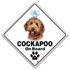 CockaPoo Car Sign, Cockapoo Dog on Board Car Sign, Cockapoo