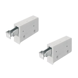 2 pcs x Kitchen Wall Unit Cabinet Hanging Bracket Screw Mounting White Unhanded