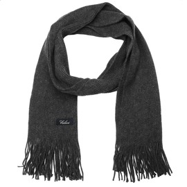 Falari Men Knitted Winter Scarf 2098-DARKGREY