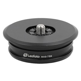 Leofoto MA-X 75mm Bowl Adapter for Tripod Systems, Secure Rosette Connector, Compatible with X Version Outdoors Heads (MA-75X)