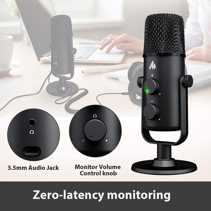 MAONO AU-903 Desktop Podcasting Microphone USB-C Kit