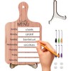 Fridge Meal Planner, Weekly Meal Prep Board - Magnetic Wooden