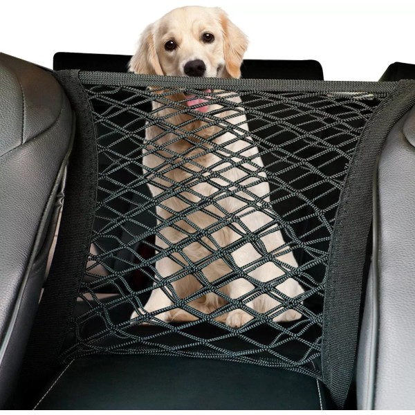 Branded Safety Dog Car Mesh Net Barrier Between Seats SUV