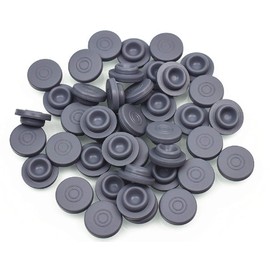 SUCOHANS 100 peices Mushrooms Self Healing Rubber Injection Ports,13mm Rubber Bottle Stoppers, For Sealing 1/4 inch or 7mm opening, Steam Sterilization safe