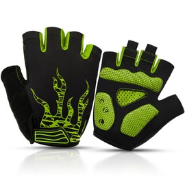 BTNEEU Fingerless Cycling Gloves with Gel Mountain Bike Gloves Half Finger Men Breathable Training Gloves Road Bike Gloves Cycling Gloves MTB Gloves for Men and Women