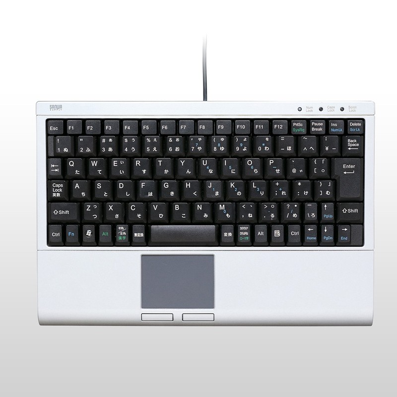 サンワサプライ タッチパッド付キーボード SKB-TP01SVN