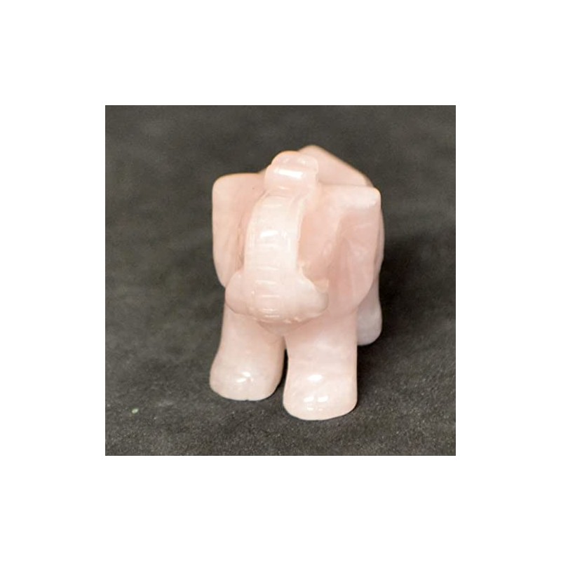 Edelsteinartikel Rose Quartz Elephant, Crystal Elephant 5 cm, Rose Quartz