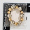 Statement Gold Beaded Bracelets for Women Strand Tarnish Chunky Dainty