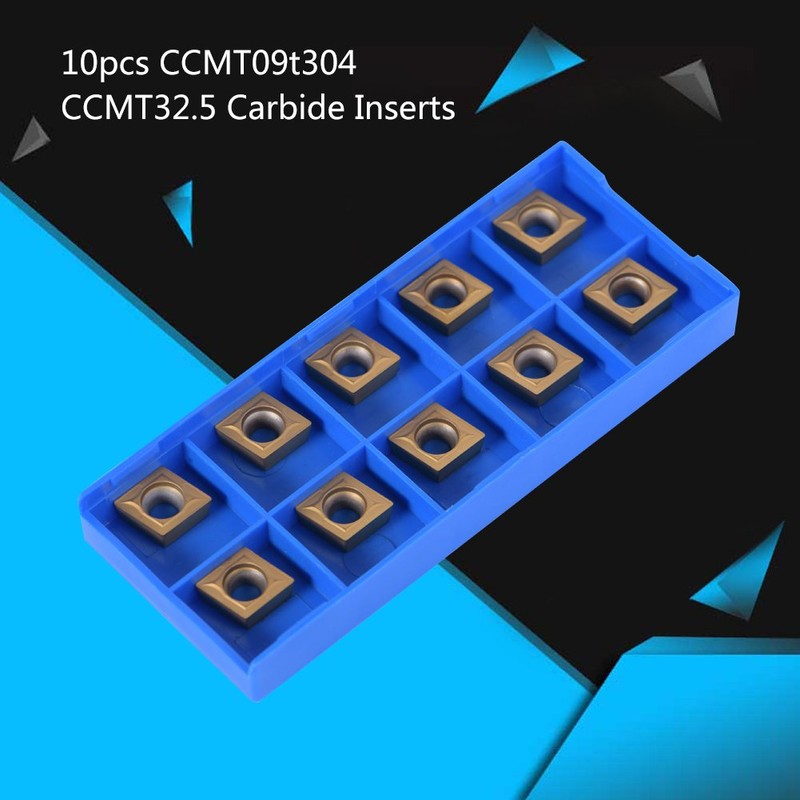 10pcs CNC Carbide Insert Cutters, Indexable Lathe Milling Inserts Turning