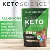 Keto Science Plant Based Protein, Keto Meal Shake, Rich in