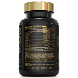 Oxford Origins Digestive Enzymes | Made in UK | Probiotics & Peppermint Oil for Gut Health, Bloating and Gas | 10-in-1 Digestive Enzyme Supplements | One Vegan Capsule per Meal | 90 Capsules