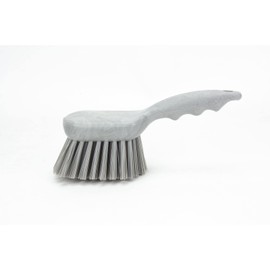 SPARTA 40541EC23 Plastic Scrub Brush, Utility Brush, Kitchen Brush With Hanging Hole For Cleaning, 8 Inches, Gray, (Pack of 6)