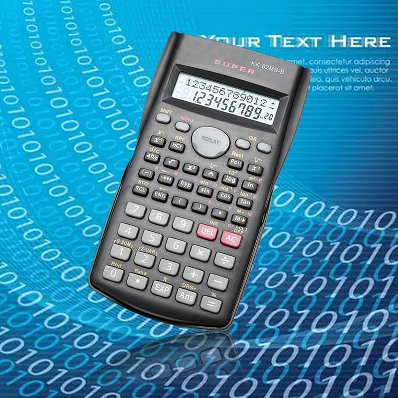 zmart 2 Line Scientific Calculator, 82MS, Multifunction Science, Math, Education,