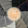 Cluster [Warm] Glen Check Lame Navy Large Size Warm 3D