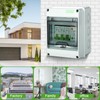 DEWIN Garage Consumer Unit 2 Way, Waterproof Distribution Box Miniature