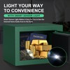Bostra Fireproof Safe Box with Sensor Light & Fireproof Bag,