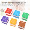 24PCS Teacher Stamps Reusable English Homework Encouraging Grading Stamp for