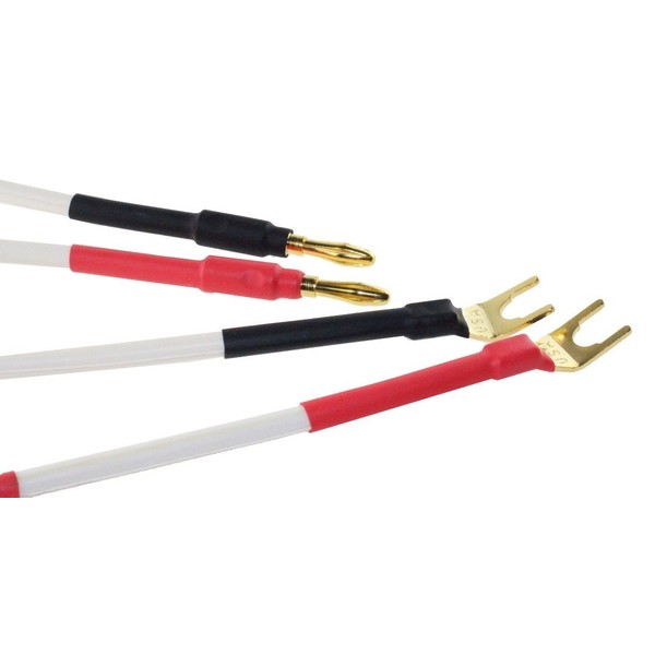 WYVERN AUDIO [4-Pack] HiFi Speaker Cable Jumpers Wire/Assembled (Spade Plug