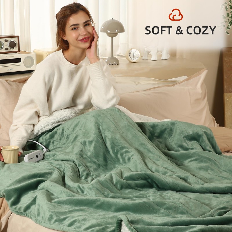 ESTINGO Heated Blanket Full Size, Full Electric Blanket with 6
