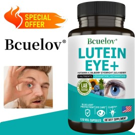 Bcuelov Lutein eye supplement to support vision and eye health, promoting visual balance