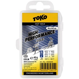 TOKO 5504029 Ski Wax Tune Up Supplies High Performance Cold 1.4 oz (40 g) Blue