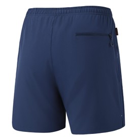 Bassdash Men’s 7” Fishing Shorts UPF 50+ Lightweight Water Resistant Quick Dry for Hiking with Zipper Pocket FP06M Dark Blue