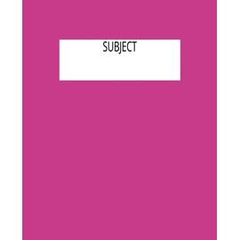 Color Coded Notebook: Pink
