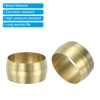 PATIKIL 14mm ID Brass Compression Sleeves, 10 Pieces Brass Compression