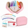A8 Waterproof Pill Organiser for Travel with 14 Pill Pouch