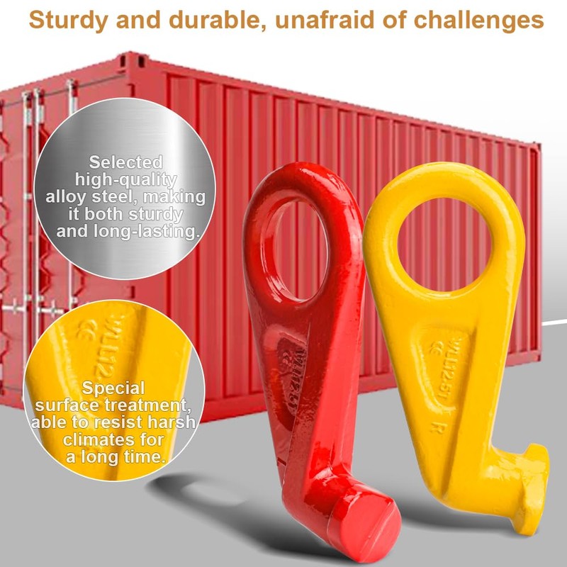 CHENNTAI Shipping Container Container Lifting Hooks, 12.5T Working Load Limit