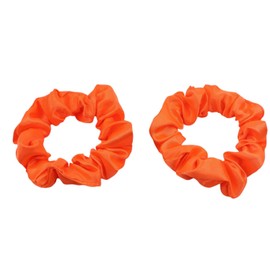Mytoptrendz® Traceless Scrunchies for Girls Satin Hair Ties Ponytail Bands Elastic Bobbles for Women Thin Fine Hair (Orange)