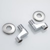 Gnimauhz Solid Brass Chrome Wall Mount Clawfoot Tub 3-3/8 Inch