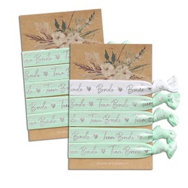 heaven+paper JGA 5 Bracelets Set Team Bride/Bride as Accessory Decoration for Hen Party for Women for Wedding Soft & High Quality, Rubber