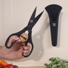 Linoroso Kitchen Scissors All Purpose with Magnetic Holder for Refrigerators,