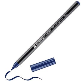 edding 1255 calligraphy pen - steelblue - 1 pen - calligraphy nib 2 mm - fibre pen for paper, wood, terracotta, canvas - hand lettering, bullet journals, thank you cards, calligraphy books