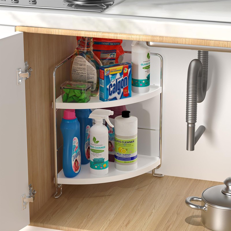 Ncheli Double Layer Corner Shelf Kitchen Worktop Kitchen Corner Shelf