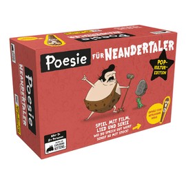 Exploding Kittens, Poetry for Neanderthals: Pop Culture Edition, Party Game, Card Game, 2+ Players, from 7+ Years, 15 Minutes, German