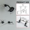 DOUBLUOEG 2 Handle Shower Faucet Set with 5 Setting Rainfall