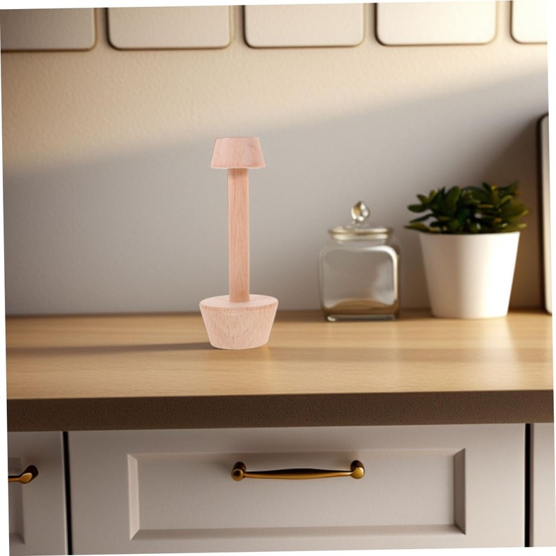 iplusmile 2pcs Wooden Egg Tart Mold Double Side Pastry Tamper