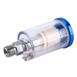 Yosoo Health Gear Filtro de pistola de pulverización, separador de aceite de agua, filtro regulador de aire para pistola de pulverización, entrada y salida NPT de 1/4 pulgadas